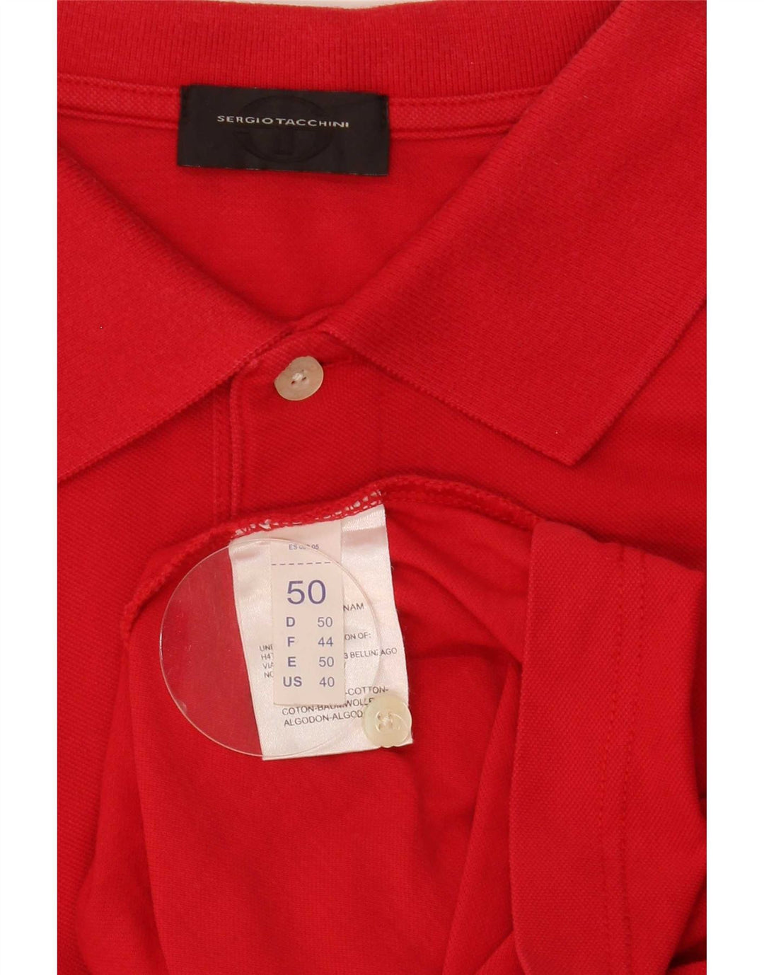 Polo Uomo Sergio Tacchini IT 50 Rosso Medio Cotone