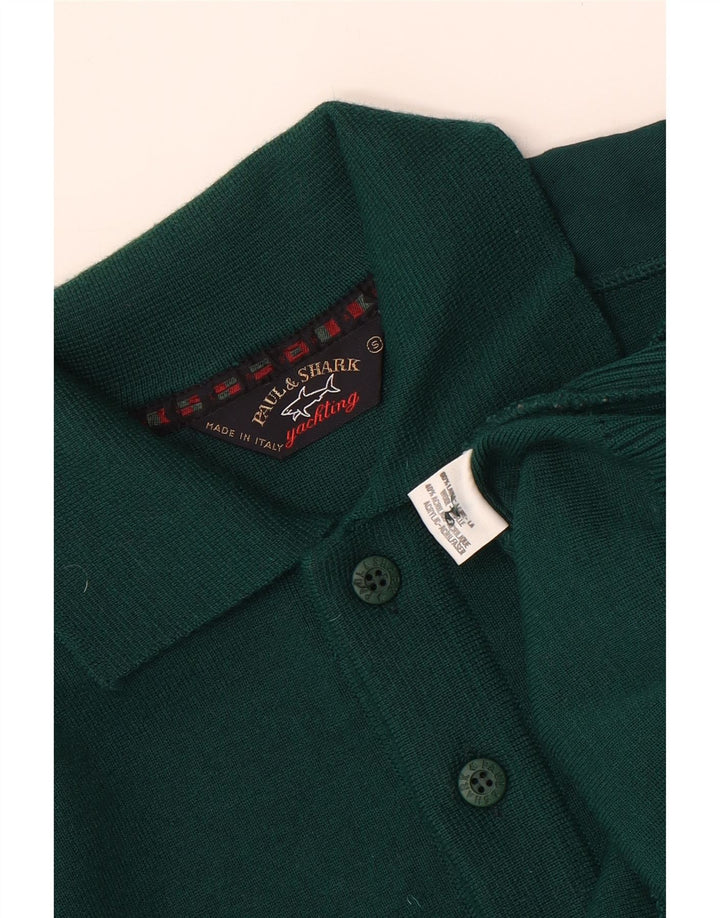 PAUL & SHARK Maglione da uomo con collo alto piccolo in lana verde