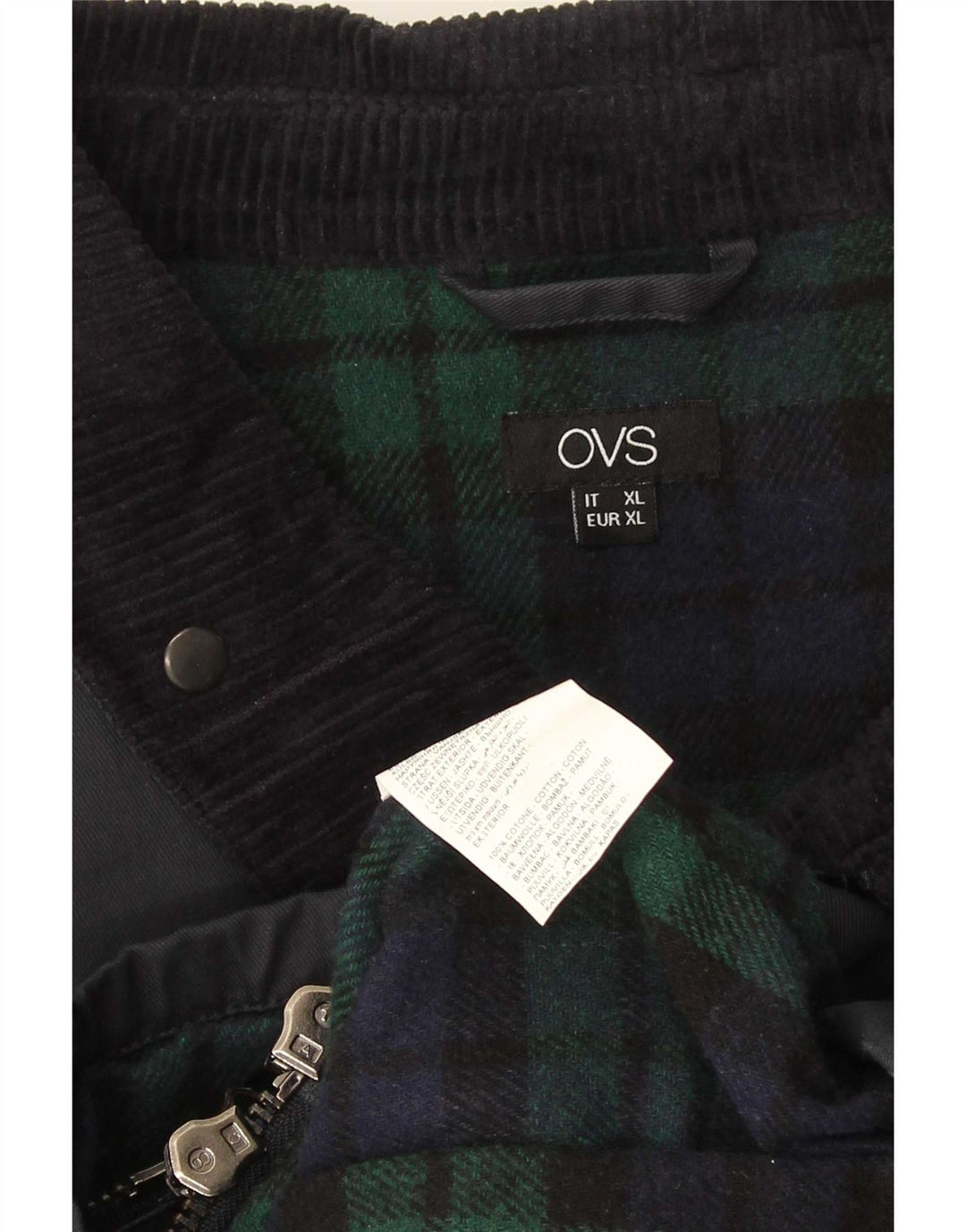 Giacca da uomo in cotone cerato OVS UK 42 XL Nera