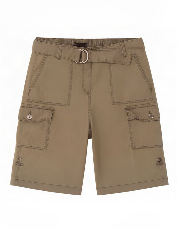 Pantaloncini cargo da donna Marks & Spencer UK 12 Medium W30 Khaki Lyocell