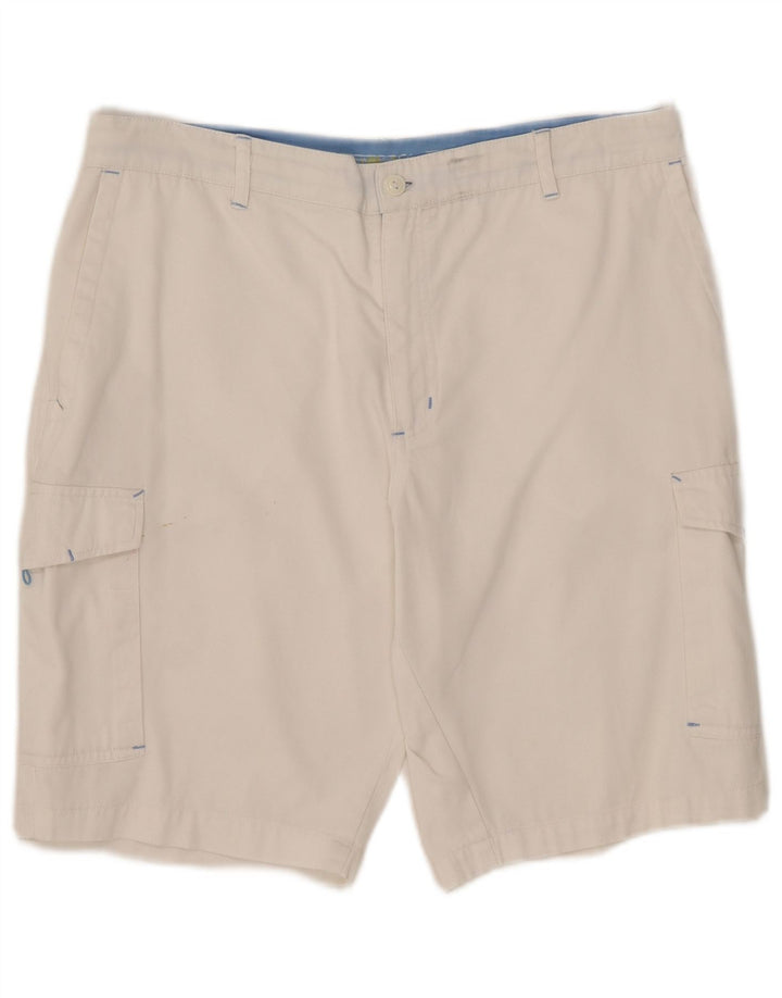 Pantaloncini cargo da uomo AST W34 grandi cotone bianco