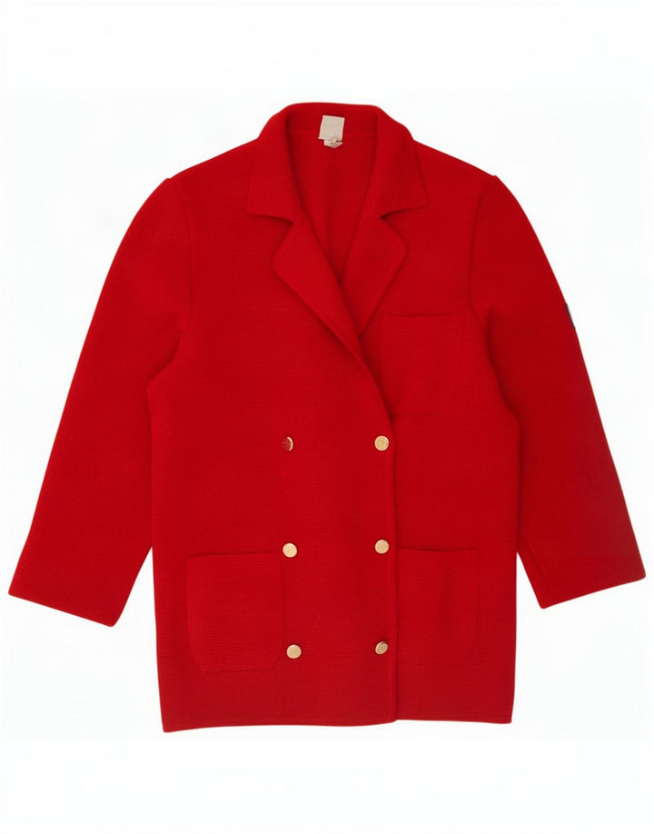 Giacca blazer in maglia doppio petto da donna Ocean Star UK 14 rossa media