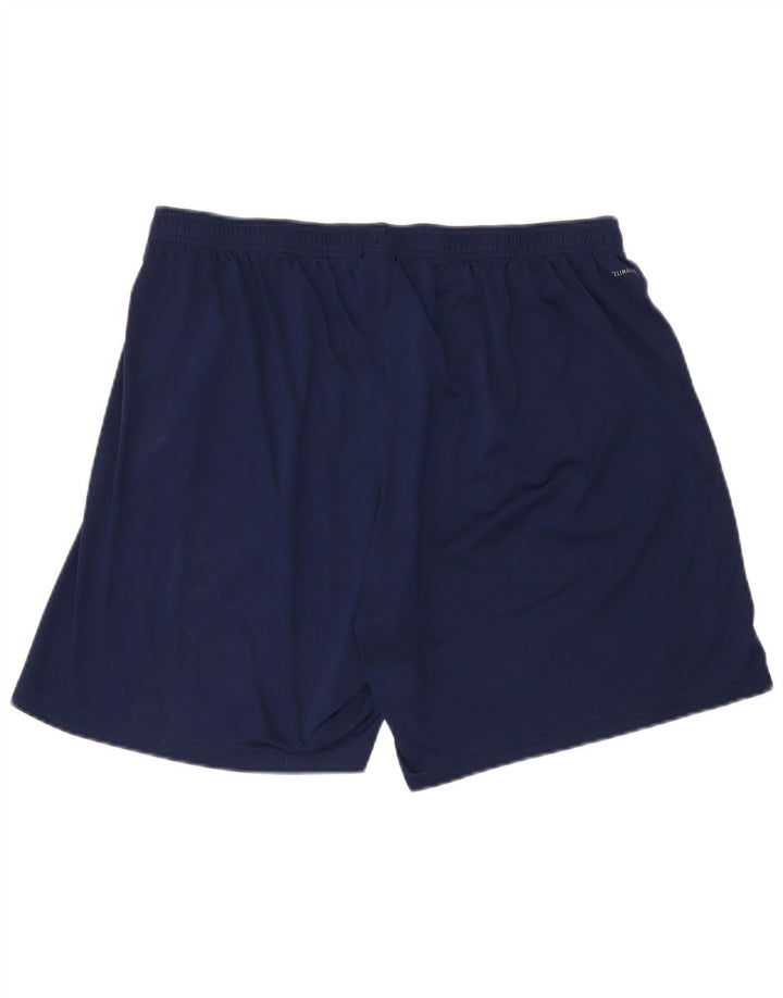 Pantaloncini sportivi Adidas Climalite da uomo 2XL poliestere blu navy