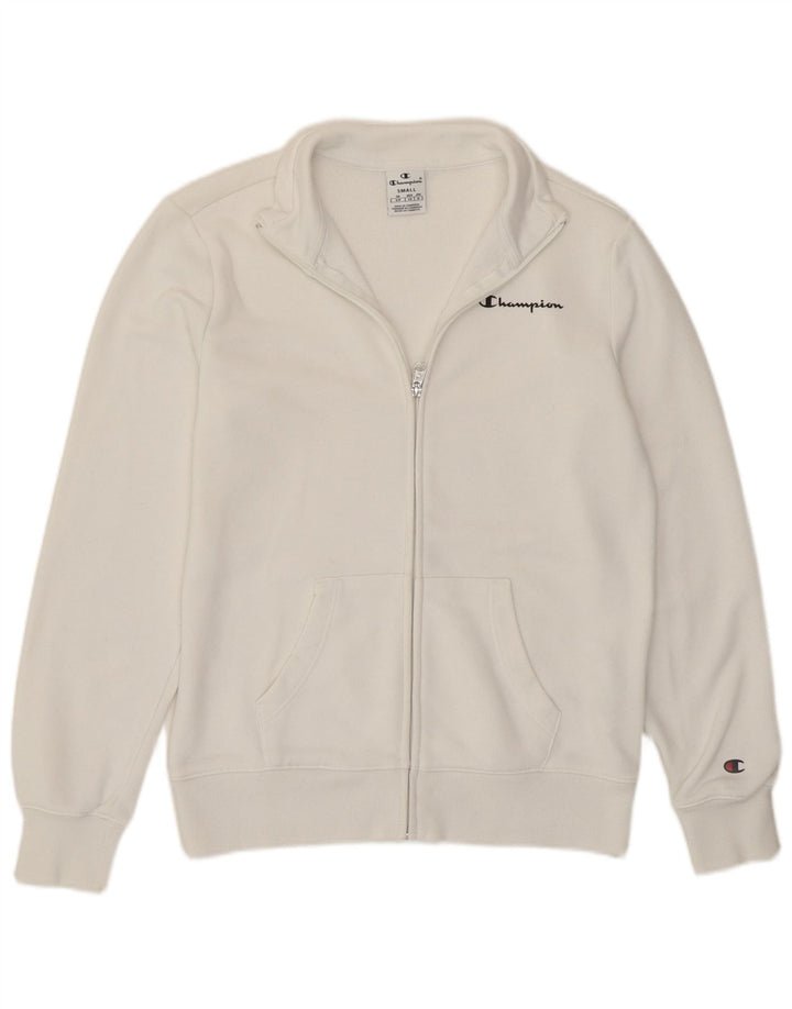 Giacca da tuta da donna Champion UK 10 piccola in cotone bianco