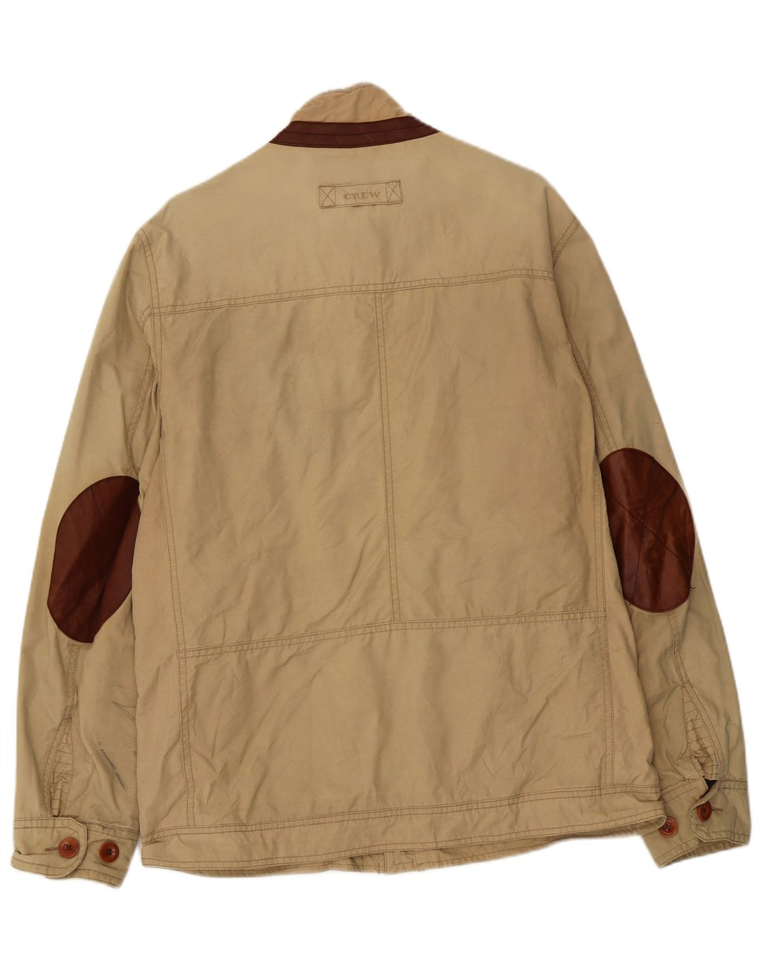 Crew Clothing Giacca bomber da uomo UK 40 Large Beige Cotton