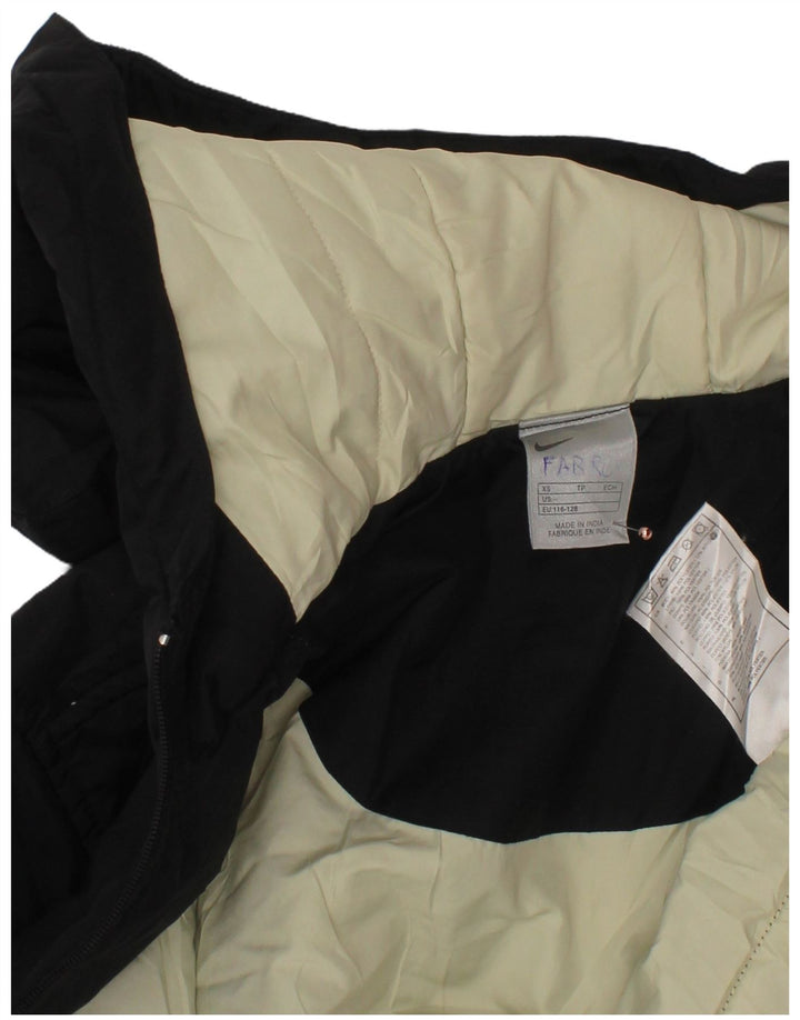 Giacca imbottita con cappuccio NIKE da ragazzo 6-7 anni XS poliestere nero