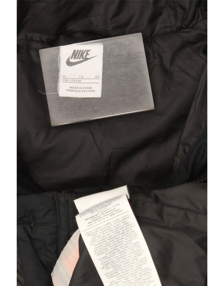 Giacca imbottita con cappuccio Nike da ragazzo 13-14 anni XL Poliestere color block nero