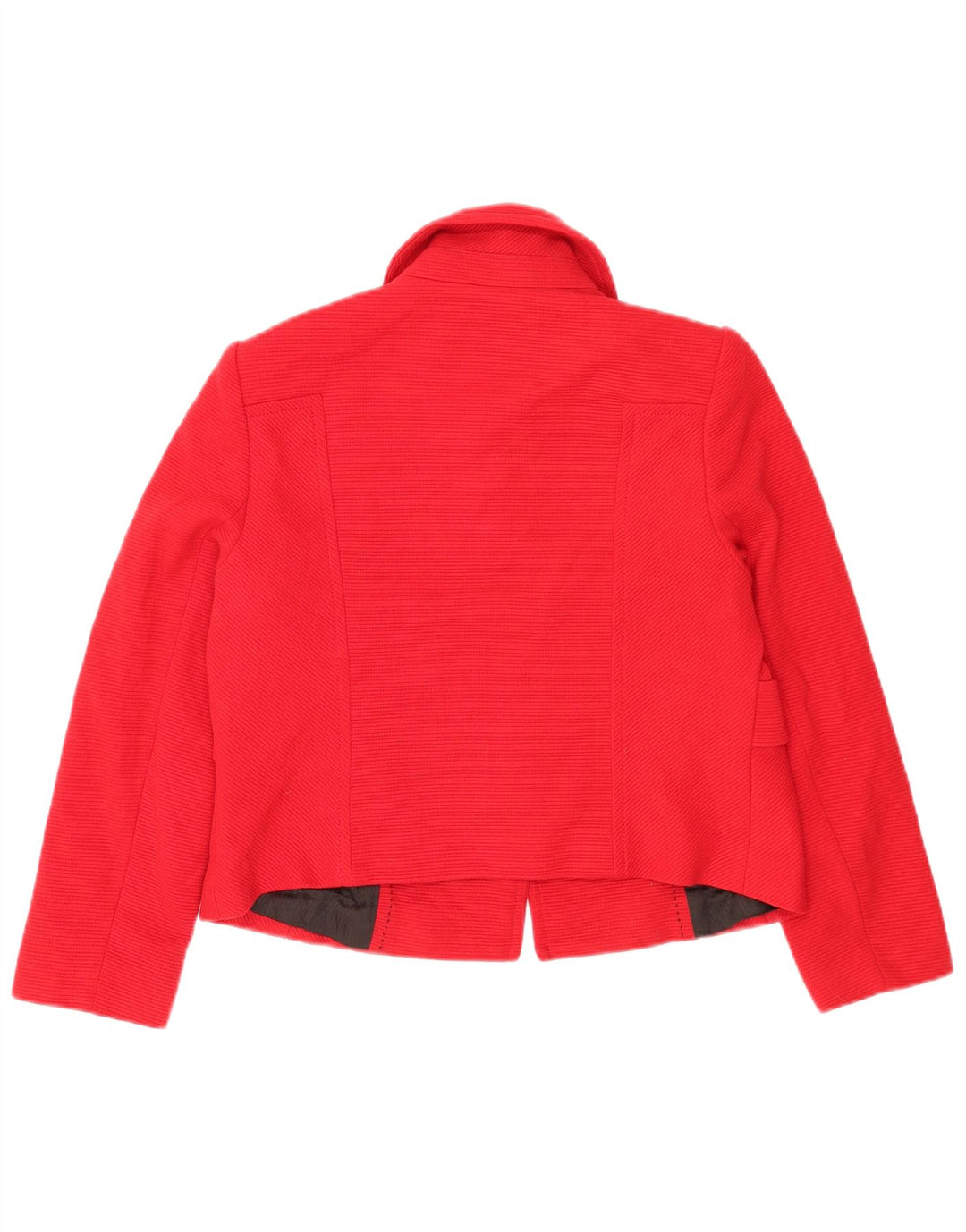 Giacca blazer a 3 bottoni Petite Crop da donna Marks & Spencer UK 14 grande rossa