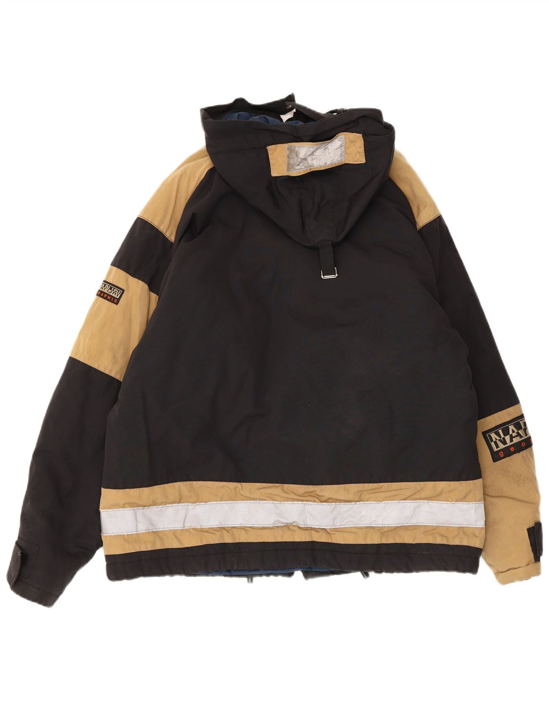 Giacca a vento grafica da uomo NAPAPIJRI UK 38 medio blu navy