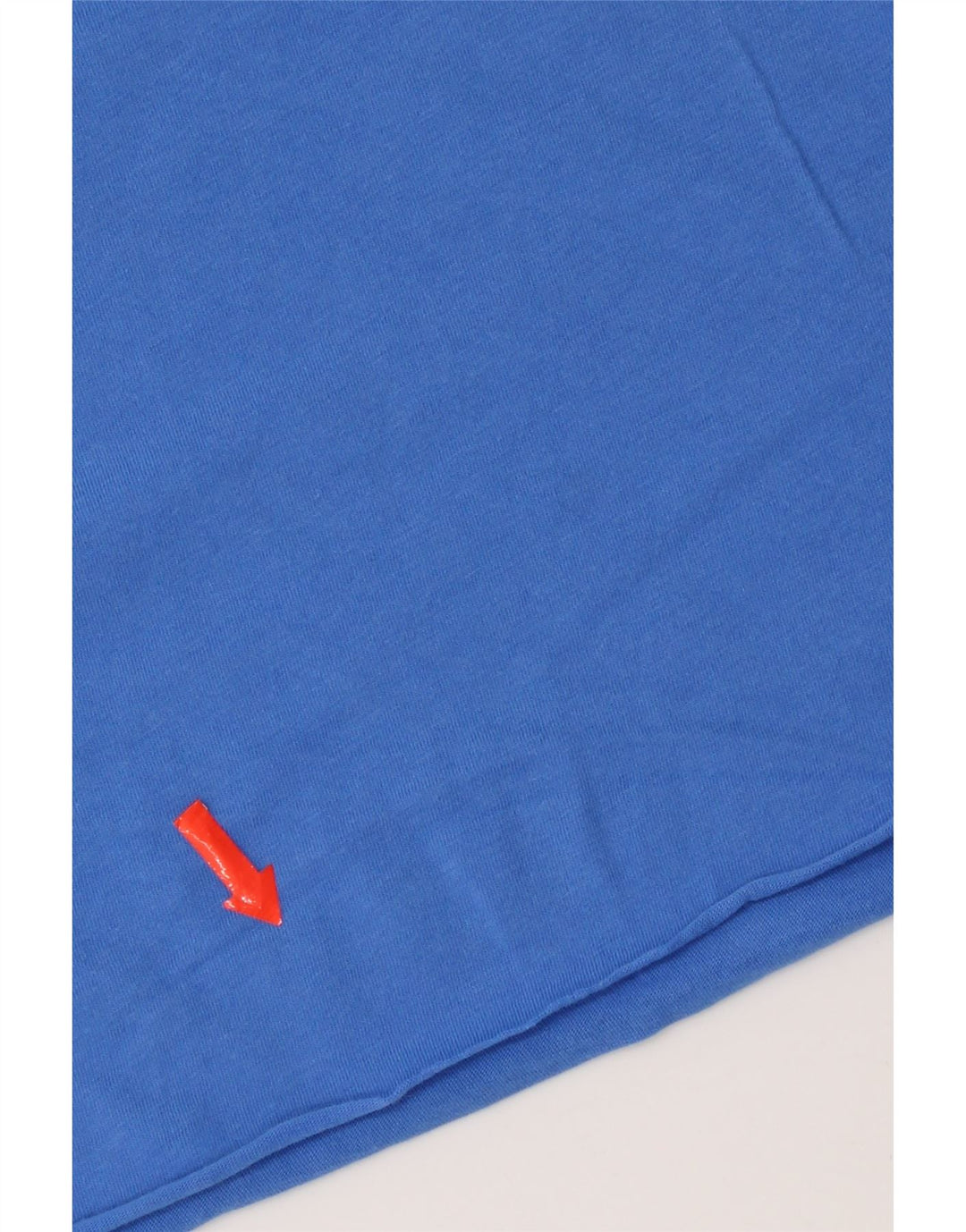 Top corto da donna Ralph Lauren manica 3/4 UK 12 cotone blu medio