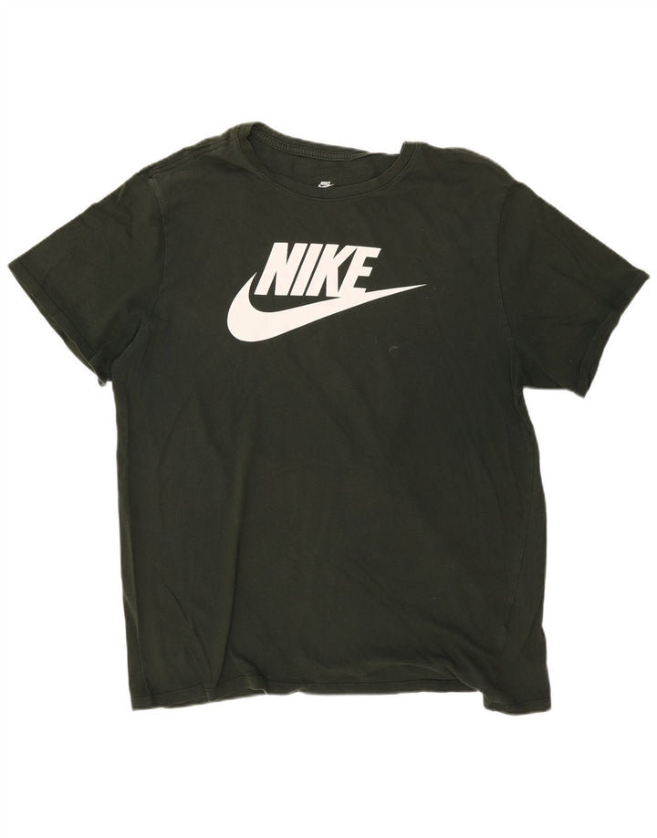 T-shirt grafica NIKE da uomo con taglio atletico XL verde