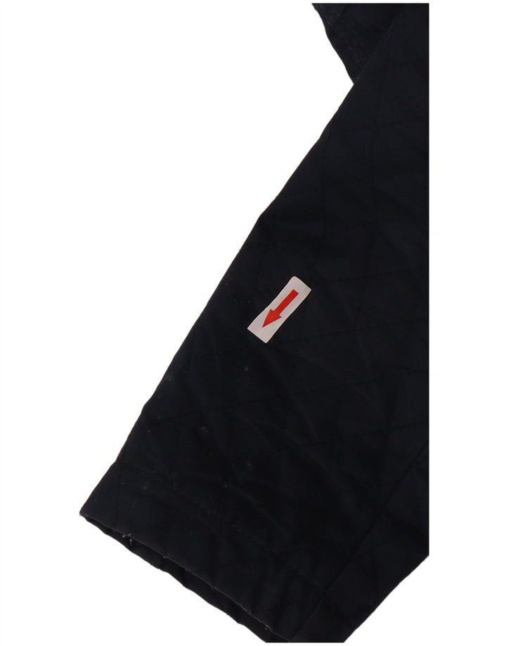 Crew Clothing Giacca trapuntata vestibilità regolare da donna UK 10 Small Blu Navy