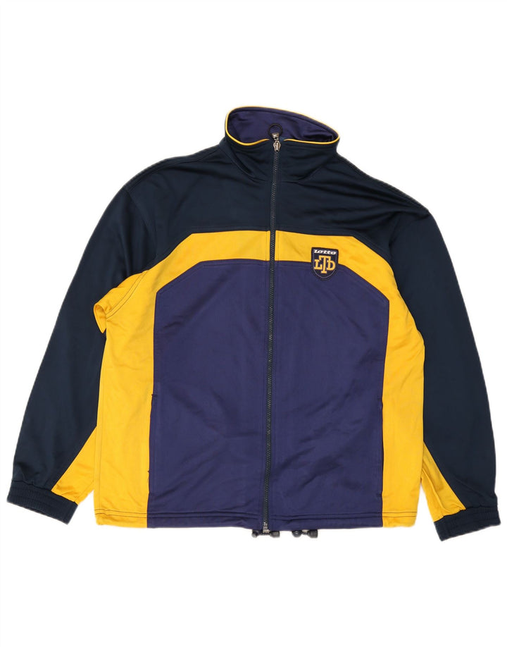 Giacca da tuta da donna Lotto UK 22 3XL Poliestere color block blu navy