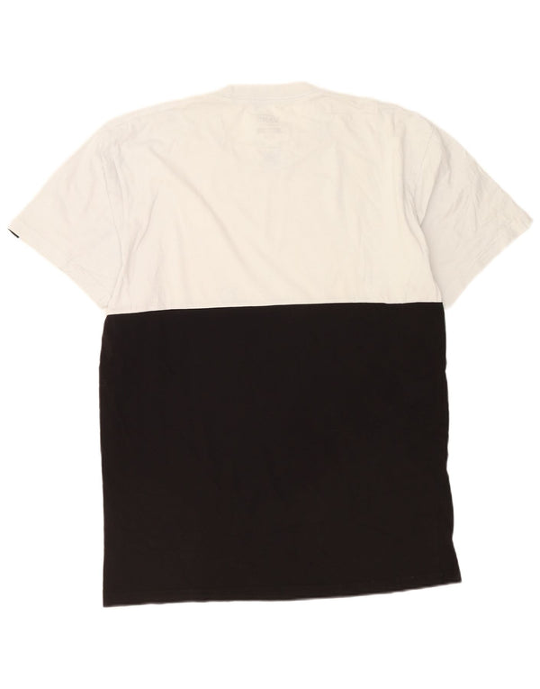 T-shirt da uomo Vans Classic Fit, taglia grande, in cotone color block bianco
