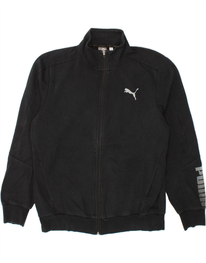 PUMA Mens Graphic Tracksuit Top Jacket Large Black Vintage Puma and Second-Hand Puma from Messina Hembry 