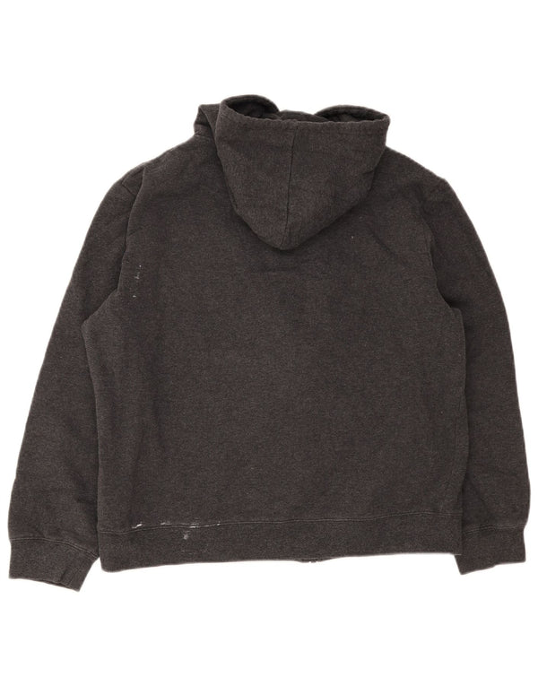 Maglione con cappuccio e zip grafica per ragazzi Fila 15-16 anni in cotone grigio