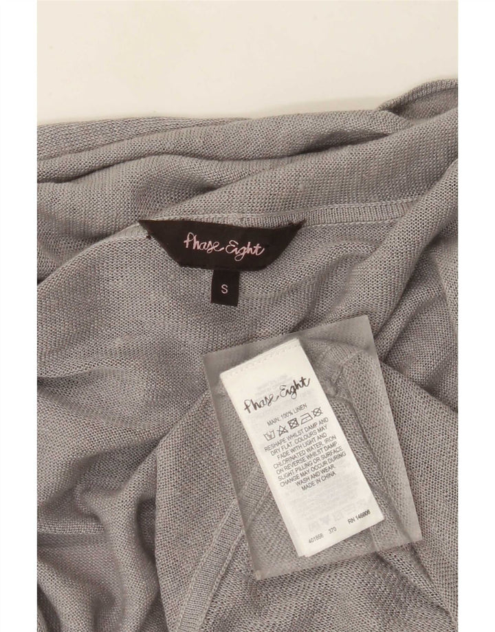 Maglione cardigan lungo oversize da donna Phase Eight UK 10 piccolo grigio