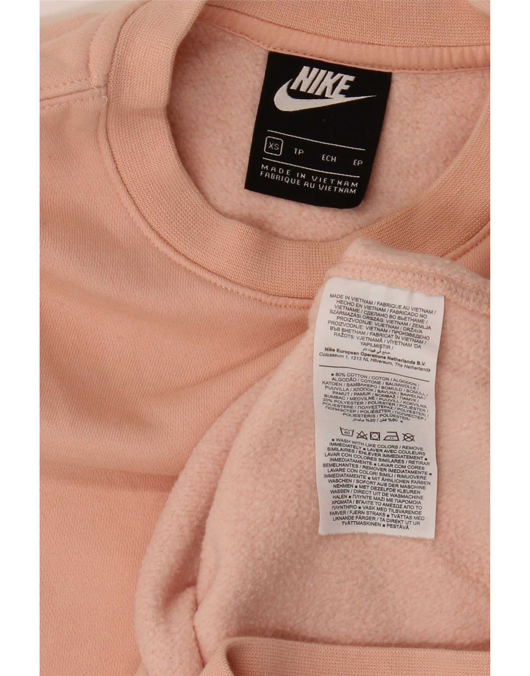 Felpa Nike Uomo Maglia XS Rosa Cotone