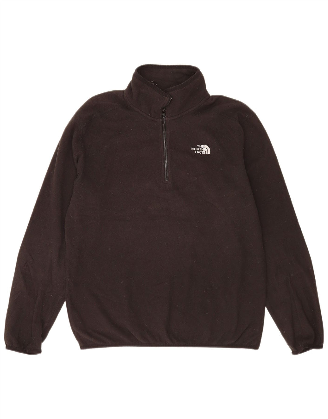 Maglione in pile da uomo The North Face con zip e collo in poliestere nero medio