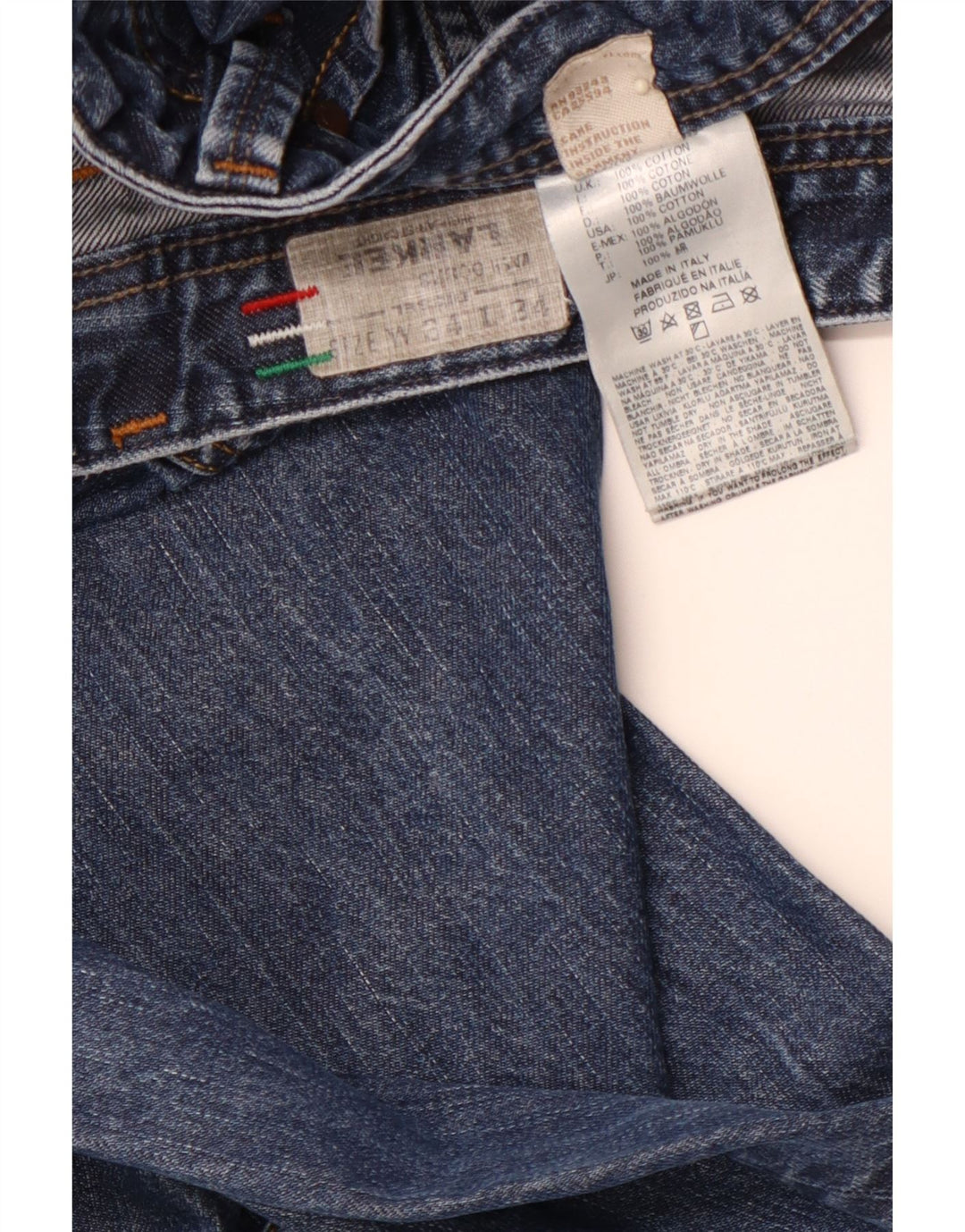 DIESEL Jeans dritti da uomo Larkee W34 L34 cotone blu