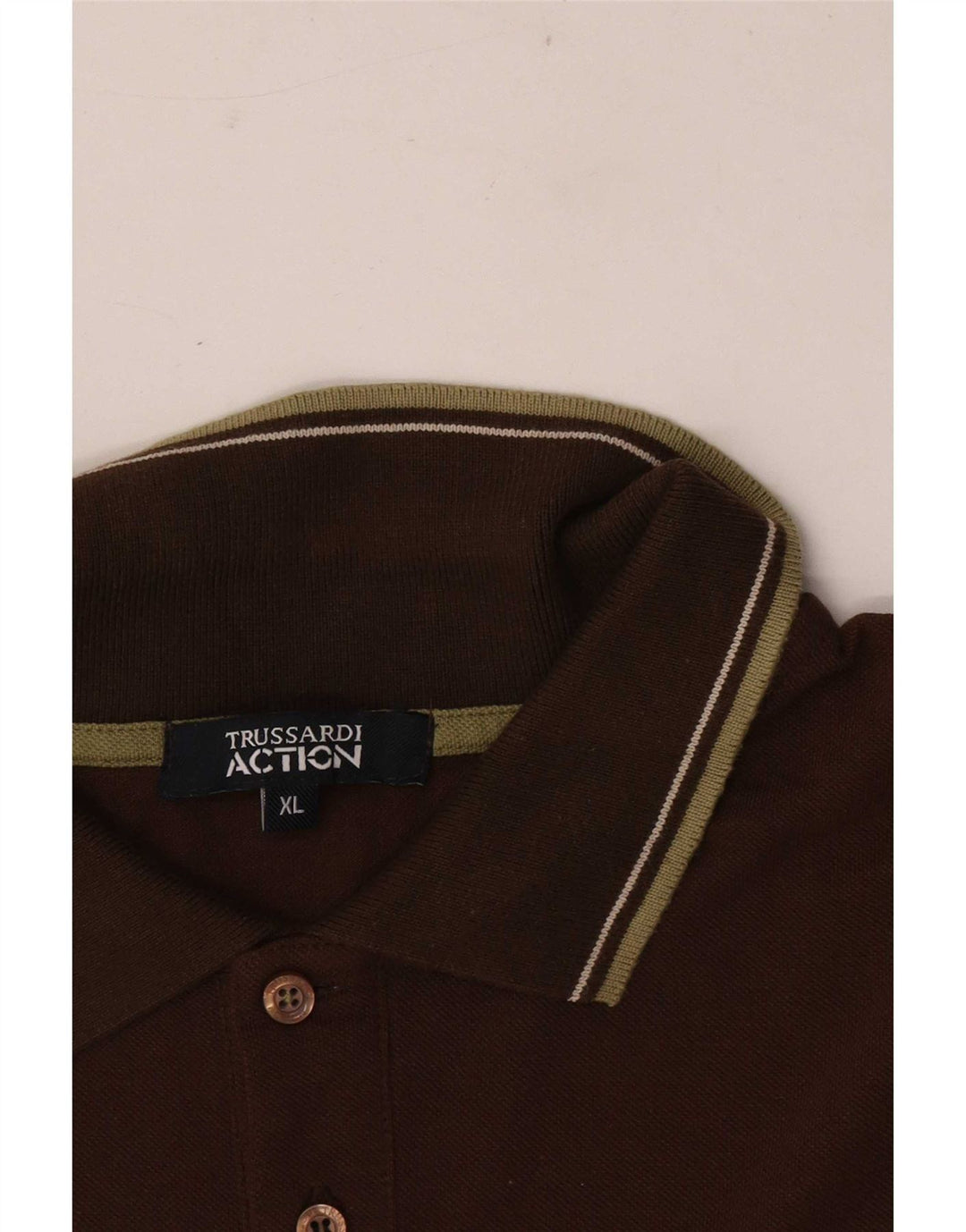 Polo Uomo Trussardi XL Rigata Marrone