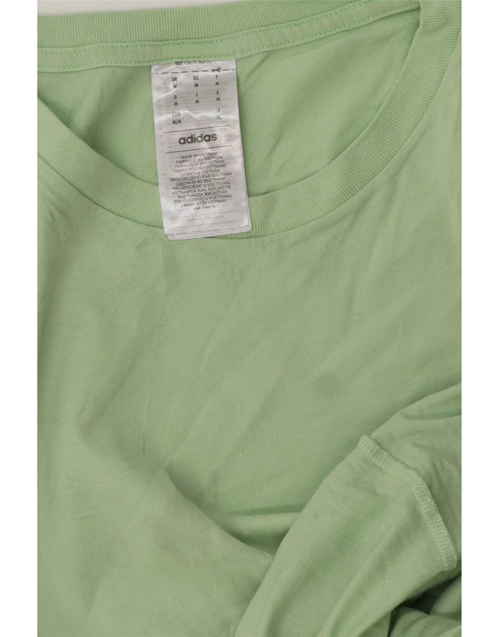 T-shirt da uomo Adidas Top in cotone verde medio