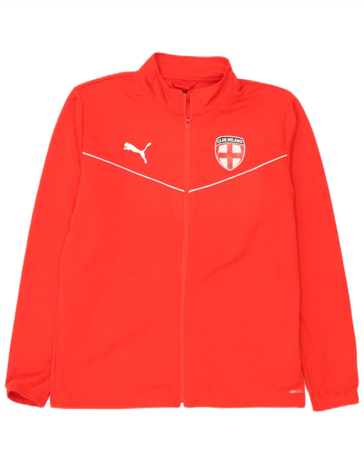 Giacca da tuta da uomo Puma Club Milano grande rossa in poliestere