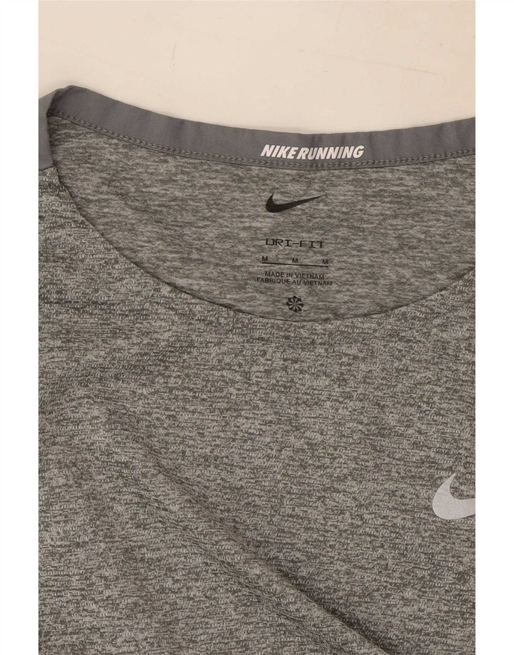 T-shirt Nike Dri Fit da uomo, grigio medio chiazzato