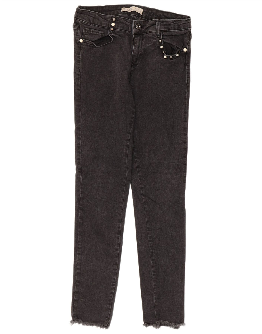 Jeans skinny da donna Zara EU 38 piccoli W28 L26 neri