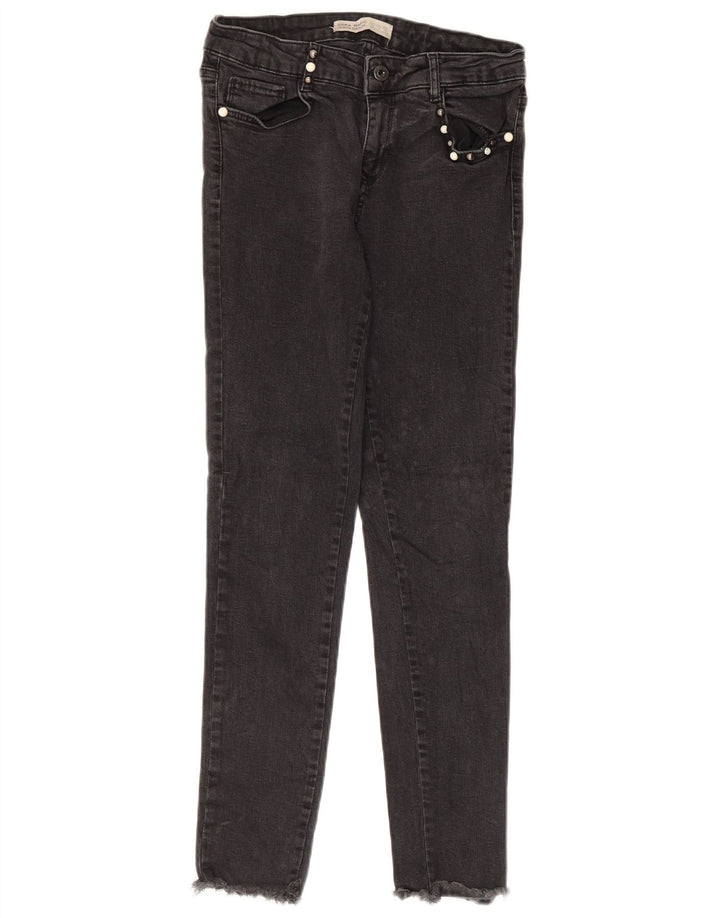 Jeans skinny da donna Zara EU 38 piccoli W28 L26 neri
