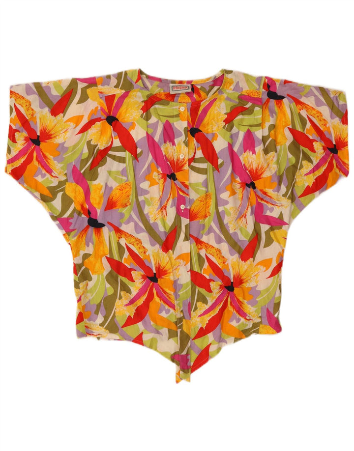 Camicia a maniche corte da donna Prisma IT 42 Medio multicolore floreale