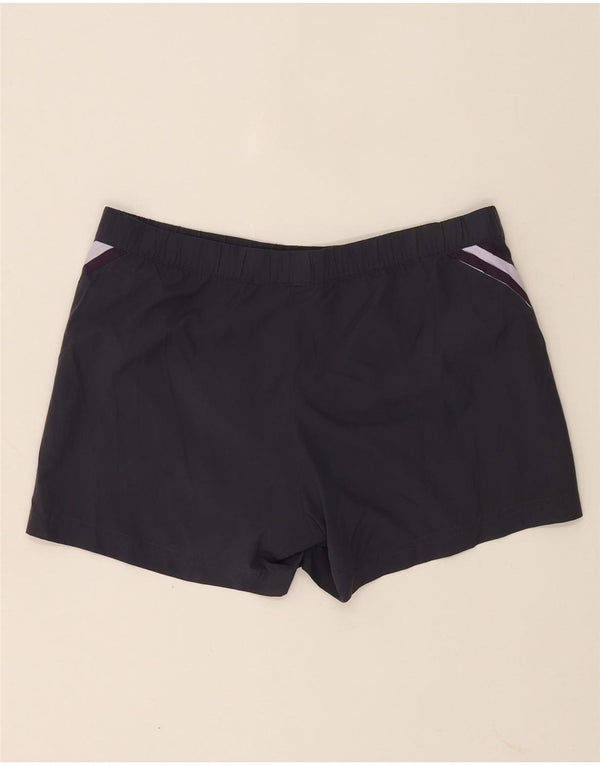 Pantaloncini sportivi Adidas Clima 365 da donna UK 10 Small Blu Navy Colourblock