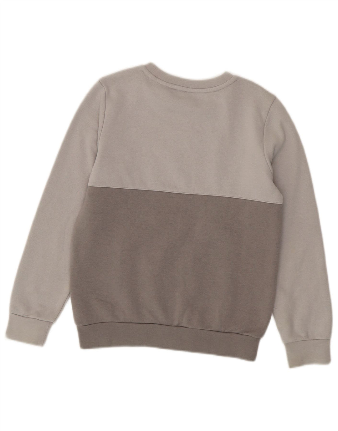 Felpa grafica ADIDAS per ragazzi, 9-10 anni, cotone color block grigio