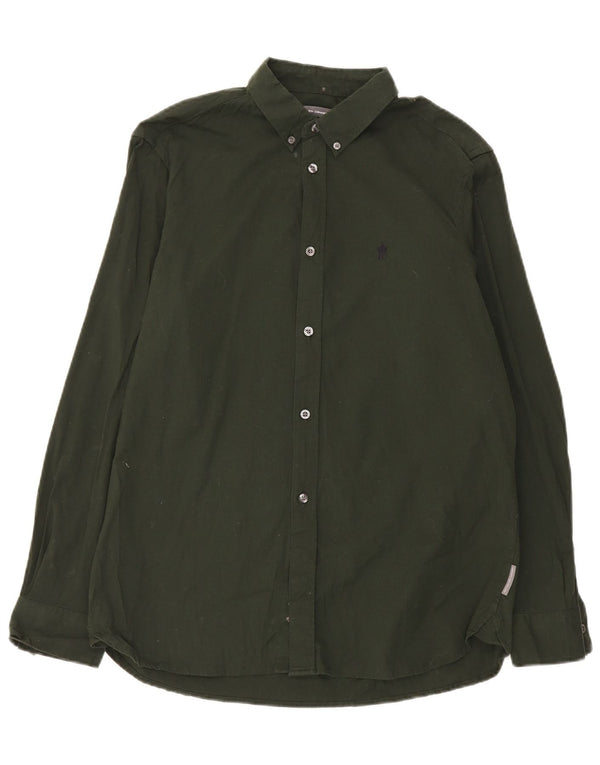 Camicia da uomo French Connection XL in cotone verde