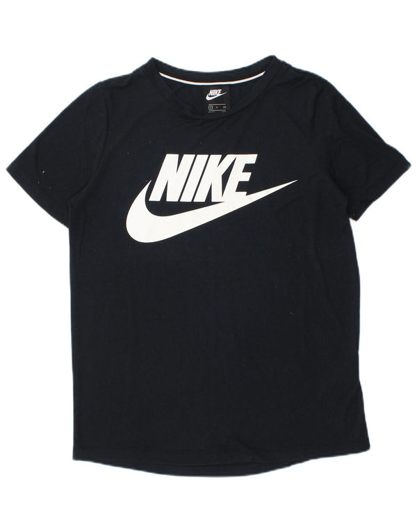 T-shirt grafica da uomo Nike Top piccola in poliestere nero