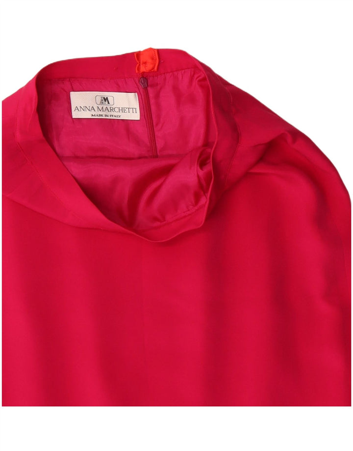 Gonna tubino vintage da donna W28 rosa medio