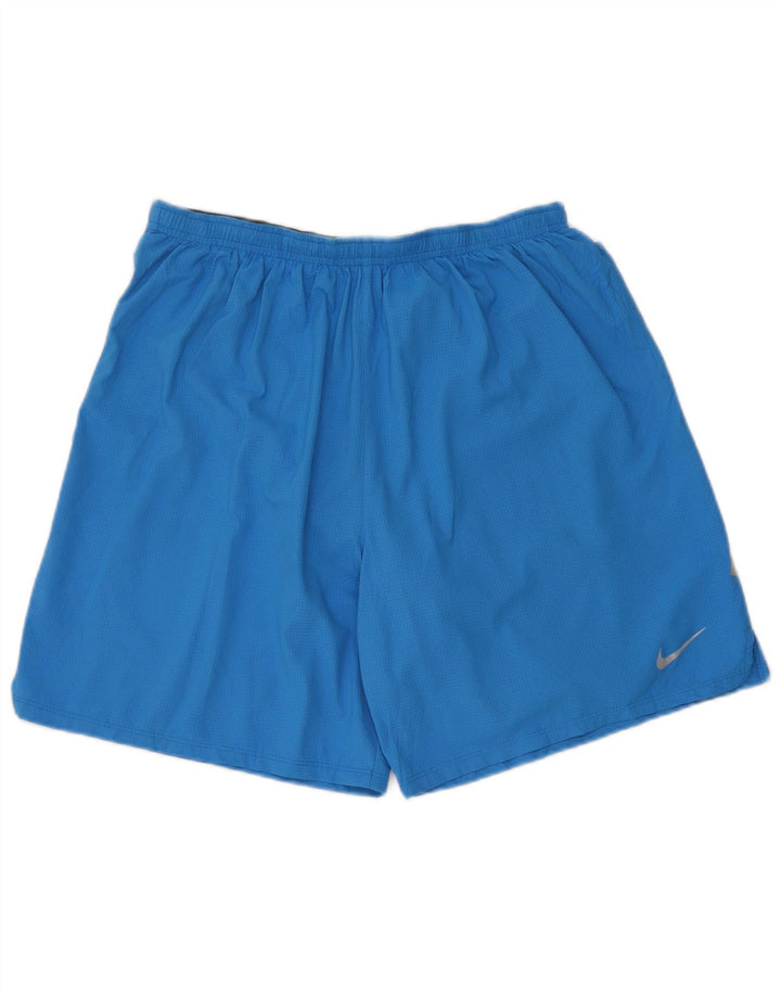 Pantaloncini sportivi Nike Dri Fit da uomo, grandi, in poliestere blu
