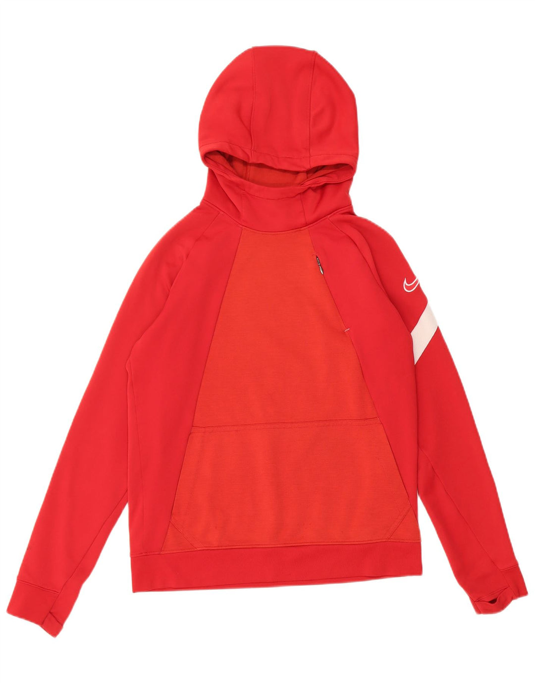 Felpa con cappuccio Nike Dri Fit da ragazzo, 12-13 anni, grande, in poliestere rosso