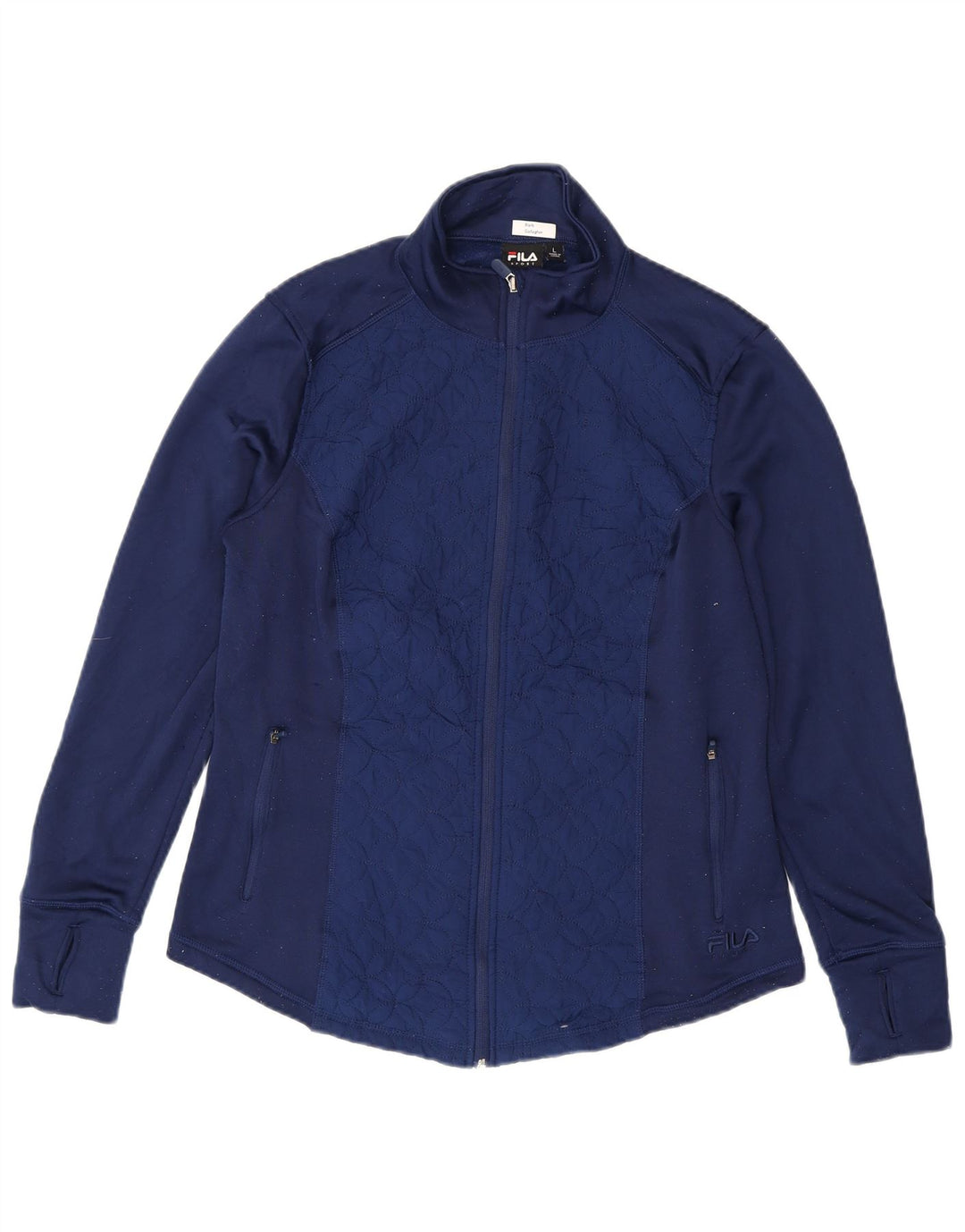 Giacca da ginnastica da donna FILA UK 16 Large in poliestere blu navy