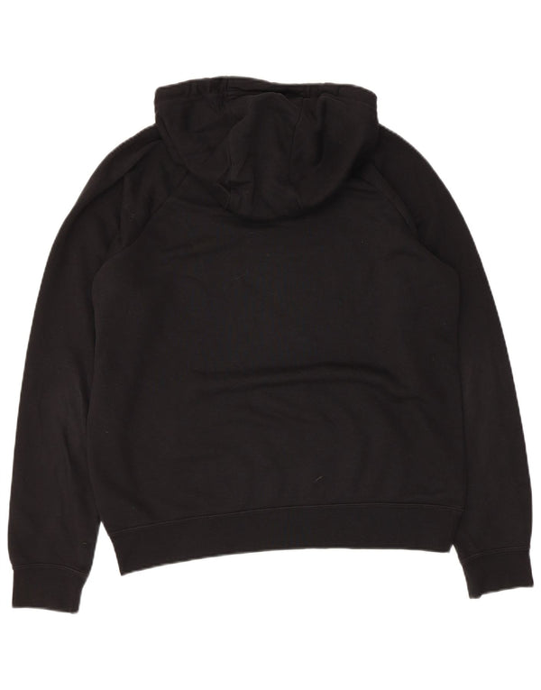 Felpa con cappuccio oversize da donna Nike UK 10 piccola in cotone nero