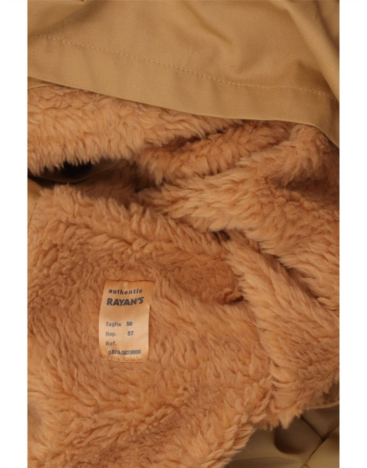 Giacca Parka da uomo con cappuccio VINTAGE IT 50 Large Beige