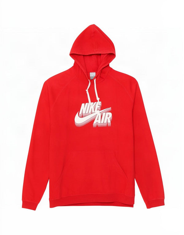 Felpa con cappuccio grafica da uomo Nike UK 45/47 XL cotone rosso