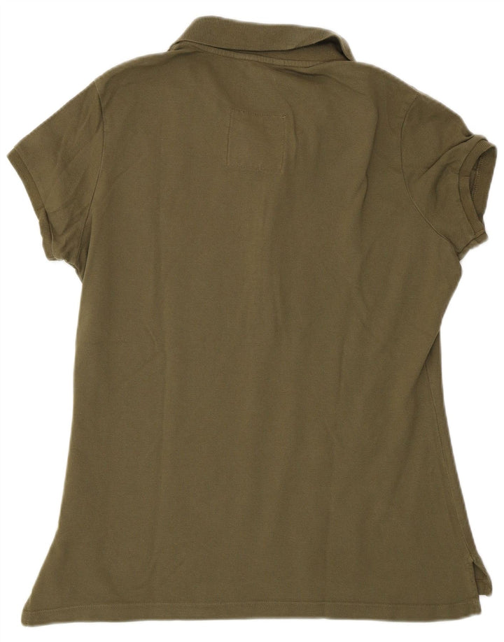 Polo da donna Gant UK 14 cotone verde medio