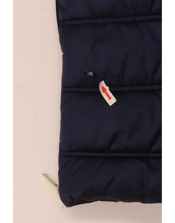 Cappotto imbottito con cappuccio per ragazze Ted Baker 8-9 anni in nylon blu navy