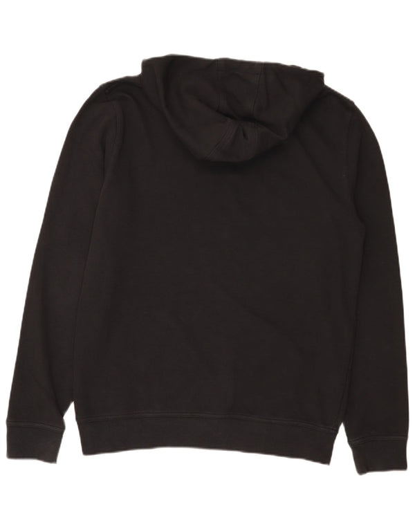 Maglione con cappuccio grafico da uomo Barbour piccolo in cotone nero