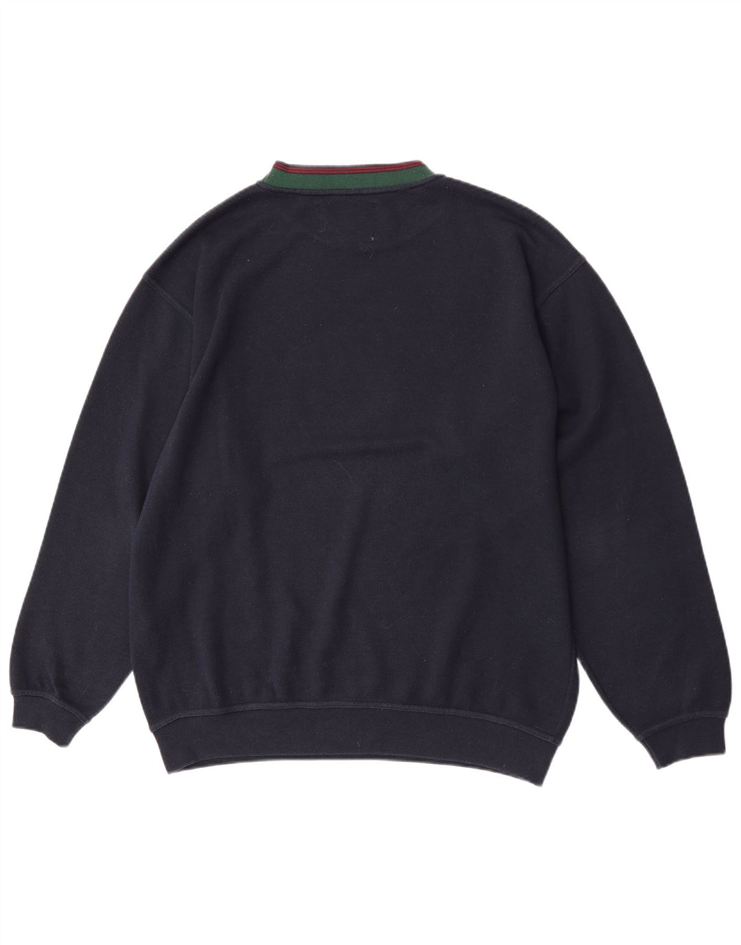 Felpa da uomo vintage con vestibilità regolare grafica, maglione grande, cotone blu navy