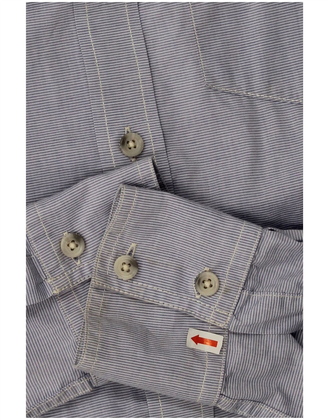 Camicia da uomo Superdry Large in cotone gessato blu