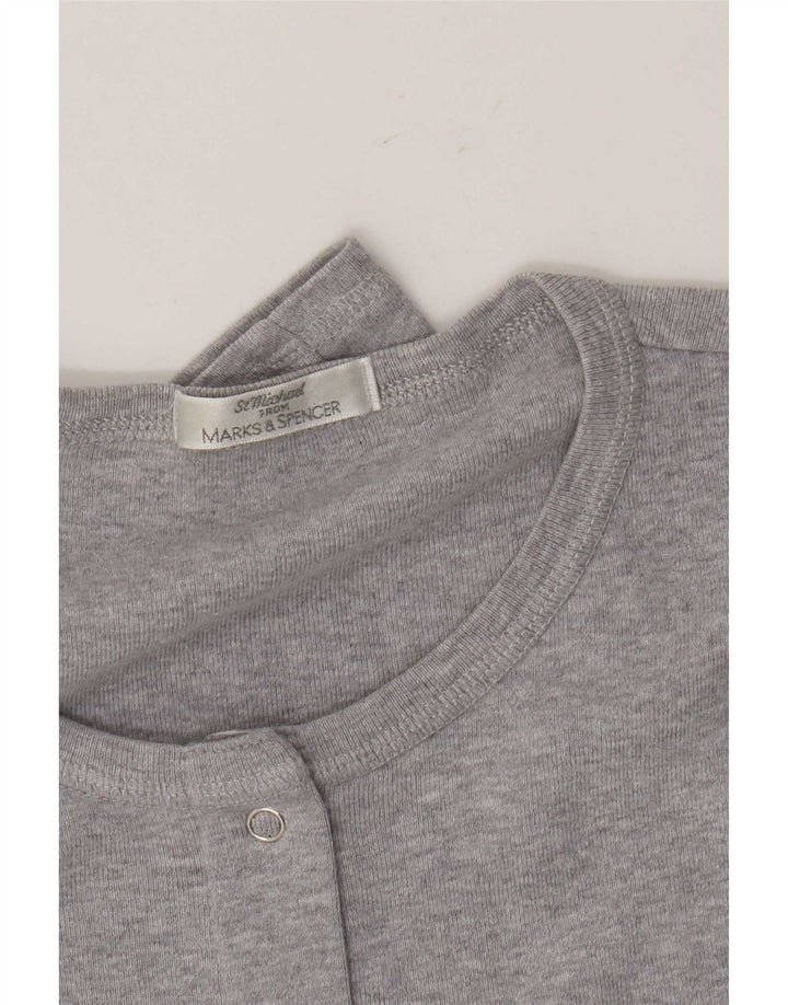 Camicetta con maniche a 3/4 da donna Marks & Spencer UK 14 Grigio medio