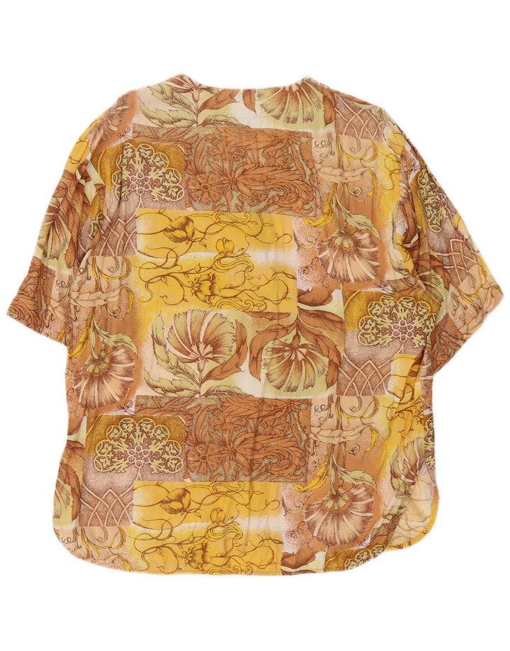Lorena Camicia a maniche corte da donna Camicetta IT 48 XL Floreale multicolore