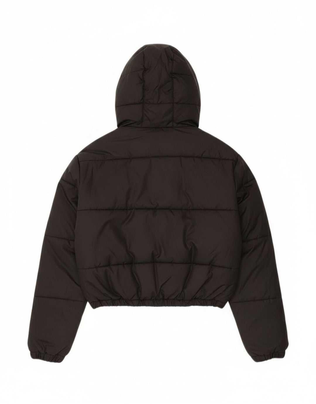 Giacca imbottita con cappuccio corta oversize da donna Ellesse UK 6 XS poliestere nero